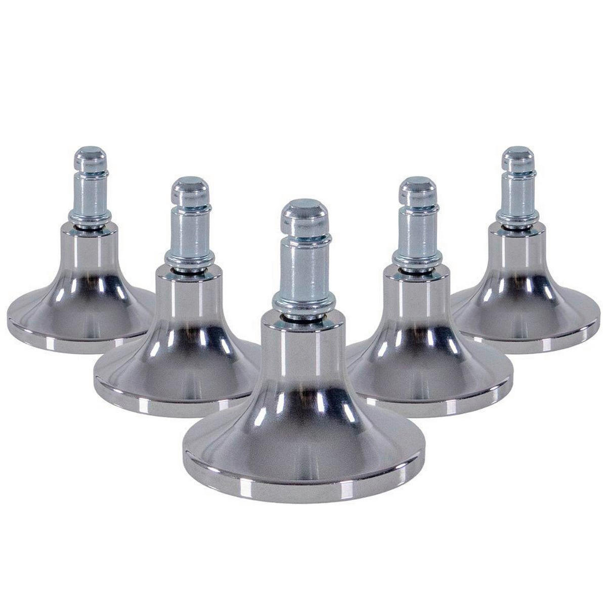 BÜROSTUHLGLEITER  - Silberfarben, MODERN, Metall (6.5/6/6.5cm) - MID.YOU
