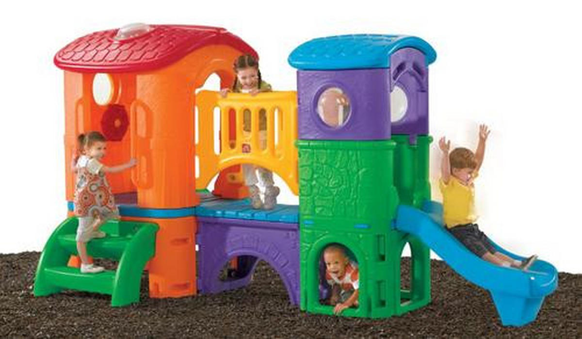 Clubhouse Climber 348/177,8/232,4 cm Step2  - Blau/Grün, Basics, Kunststoff (348/177,8/232,4cm) - Ambia Garden