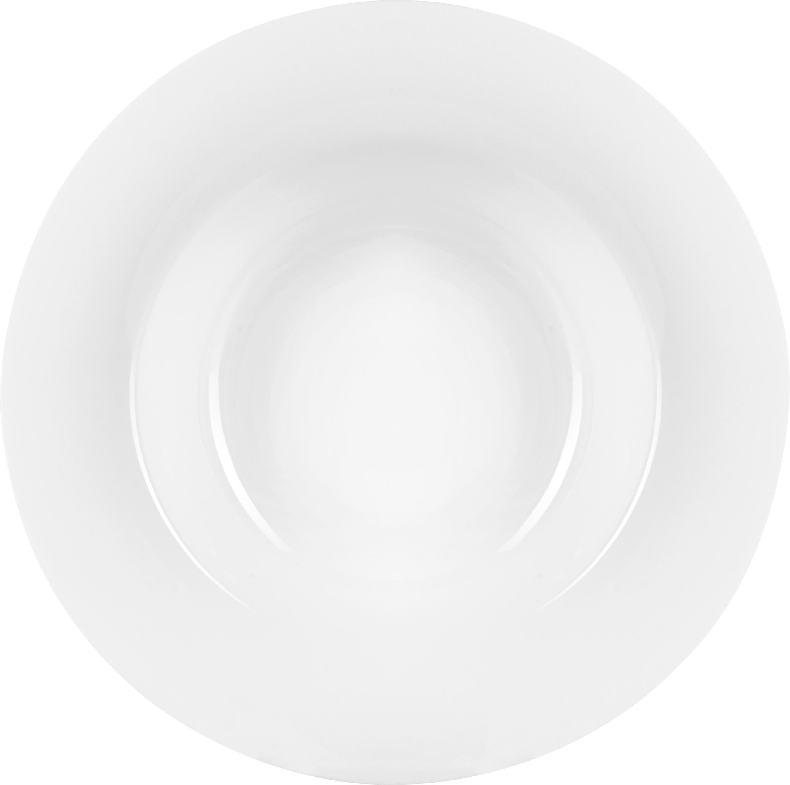 FARFURIE ADÂNCĂ 23,5 cm  - alb, Basics, ceramică (23,5cm) - Novel