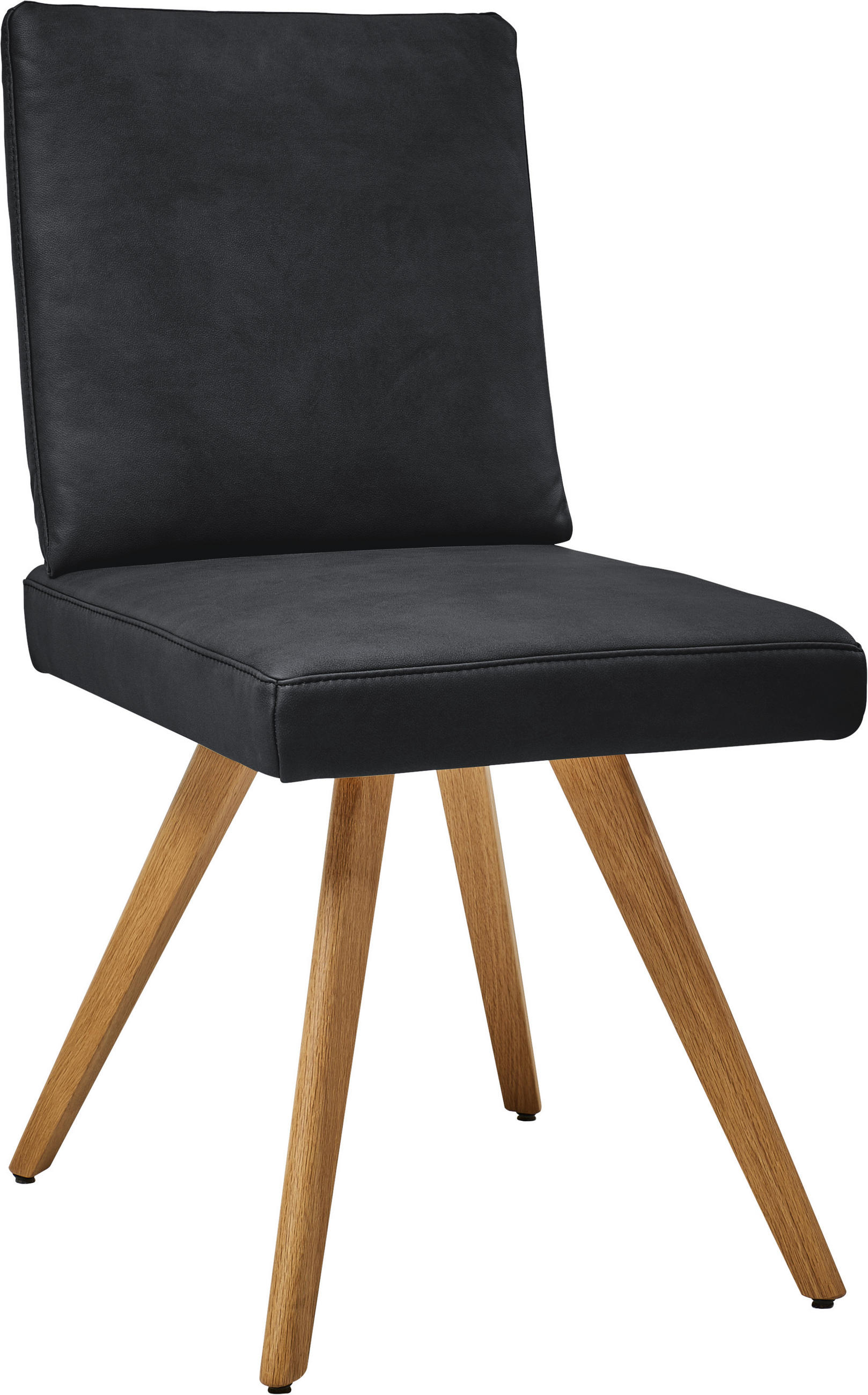 STUHL  in Mikrofaser Textil, Holzwerkstoff  - Eichefarben/Dunkelgrau, Design, Holzwerkstoff/Textil (46/94/58cm) - Dieter Knoll
