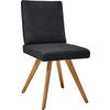 STUHL  in Mikrofaser Textil, Holzwerkstoff  - Eichefarben/Dunkelgrau, Design, Holzwerkstoff/Textil (46/94/58cm) - Dieter Knoll