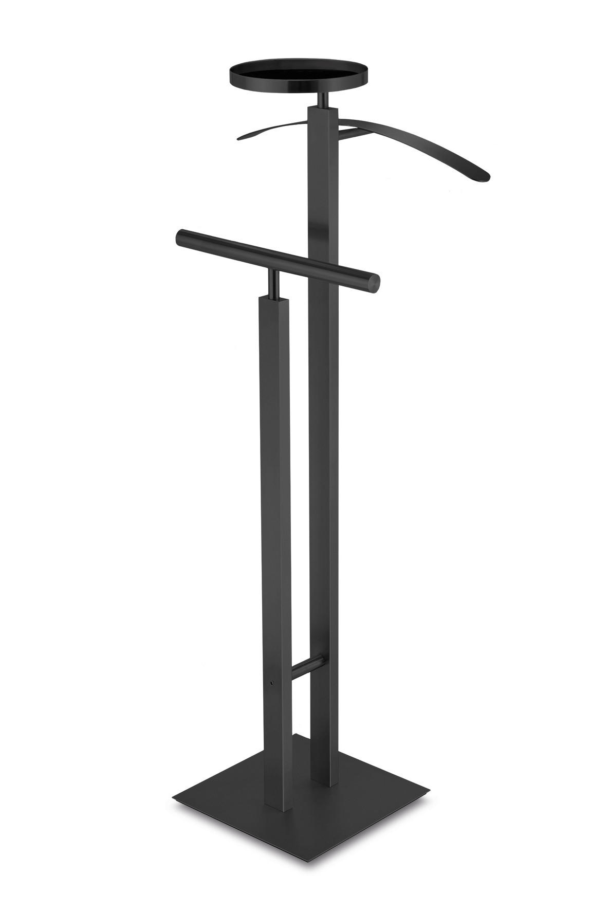 HERRENDIENER in Schwarz 45/108/30 cm   - Schwarz, MODERN, Metall (45/108/30cm) - Zack