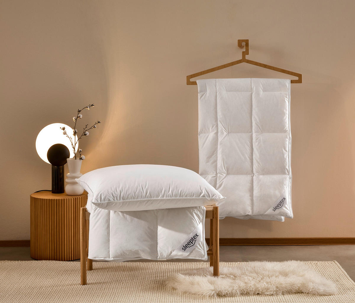 GANZJAHRESDECKE   135/200 cm   - Weiß, Basics, Naturmaterialien/Textil (135/200cm) - Sleeptex