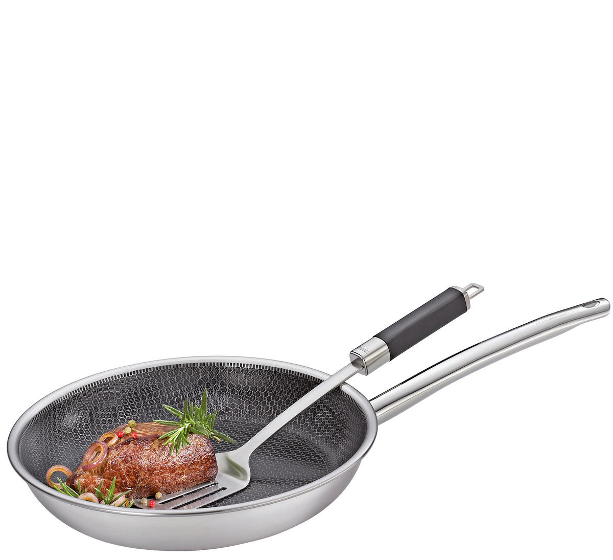 BRATPFANNE CUT RESIST PURE ILAG®-Antihaftbeschichtung 20 cm  - Silberfarben, Basics, Metall (20cm) - Spring