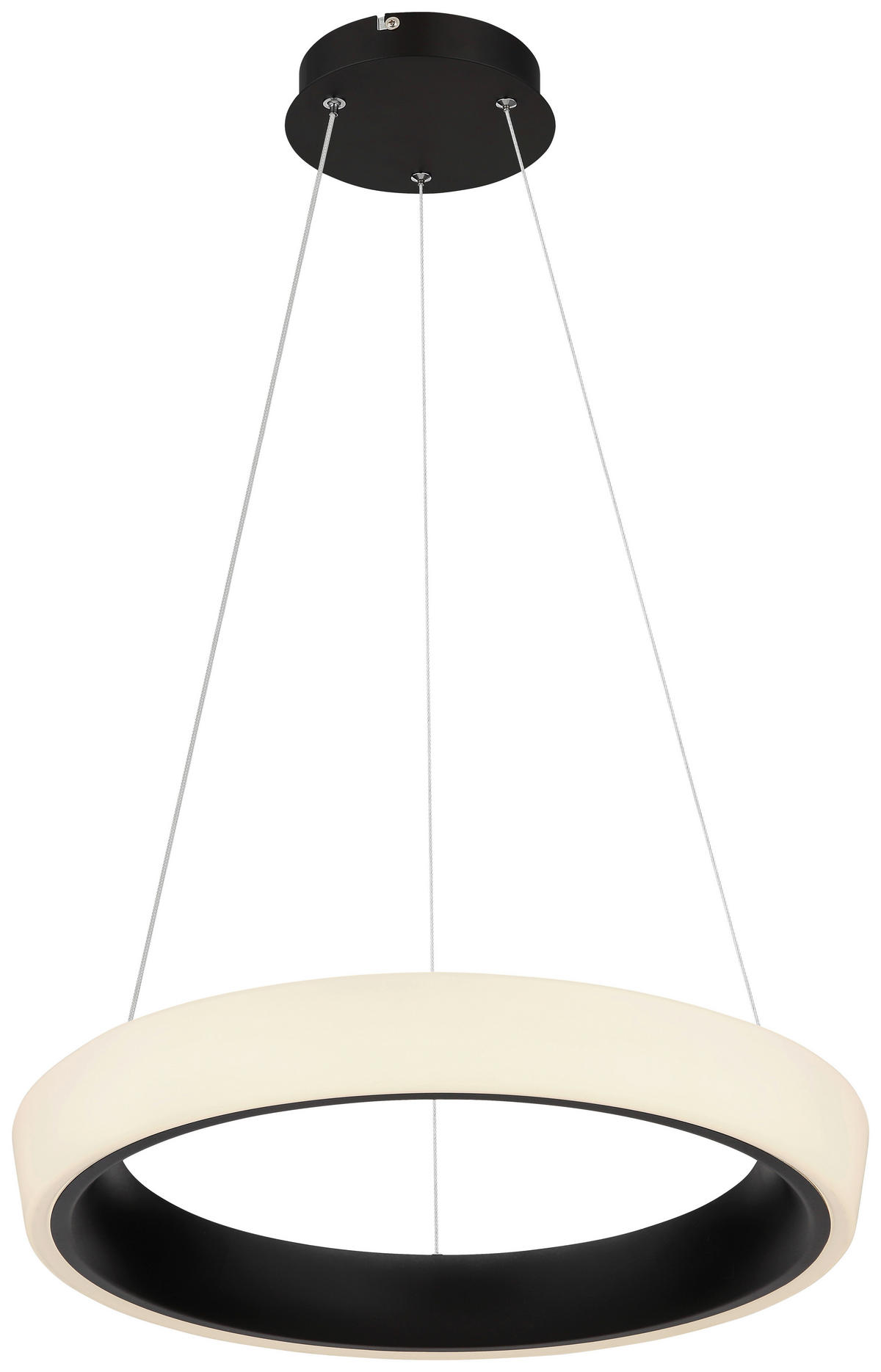 VISEČA LED-SVETILKA  Tabano //3000-6500 K/230 V/ - črna/opal, Design, kovina/umetna masa (49,5/120cm) - Globo