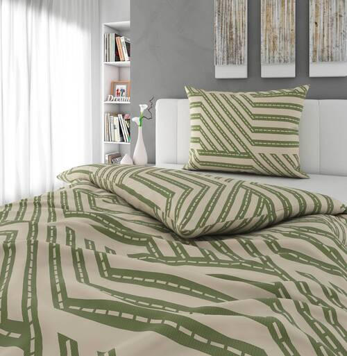 POSTEĽNÁ BIELIZEŇ, renforcé, zelená, 140/200 cm - zelená, Konventionell, textil (140/200cm) - Bio:Vio