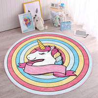 KINDERTEPPICH 120/120 cm Multicolor rund  - Multicolor, Basics, Textil (120/120cm)
