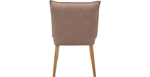 STUHL in Holz, Textil Grau, Rot, Eichefarben - Eichefarben/Rot, KONVENTIONELL, Holz/Textil (54/86/61cm) - Voleo