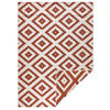 OUTDOORTEPPICH 120/170 cm Twin Creme, Terracotta  - Terracotta/Creme, Basics, Kunststoff (120/170cm) - Novel
