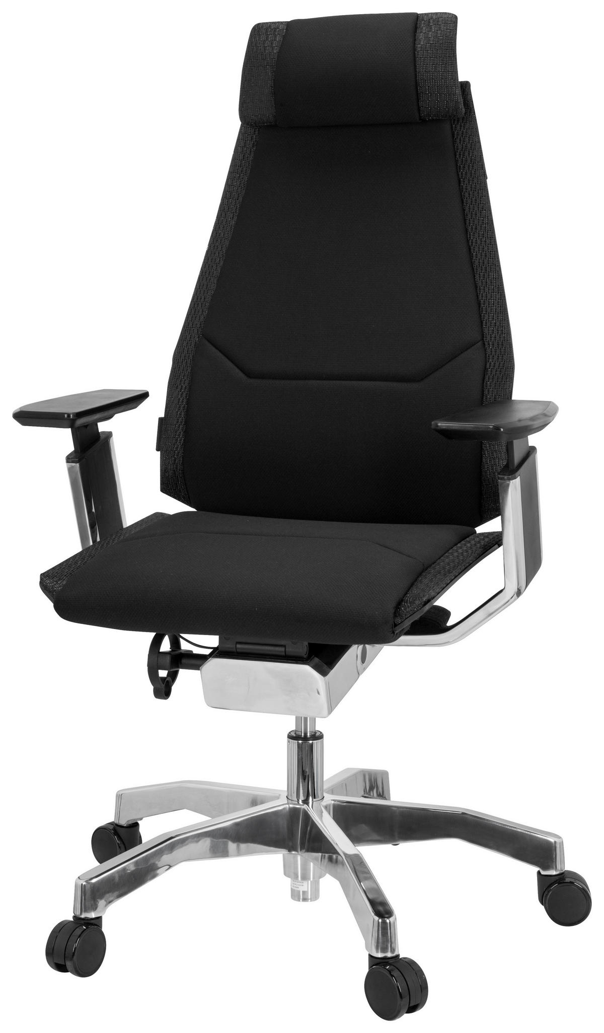 SNURRSTOL  i flatväv svart  - silver/svart, Basics, metall/textil (57/119/46cm) - MID.YOU