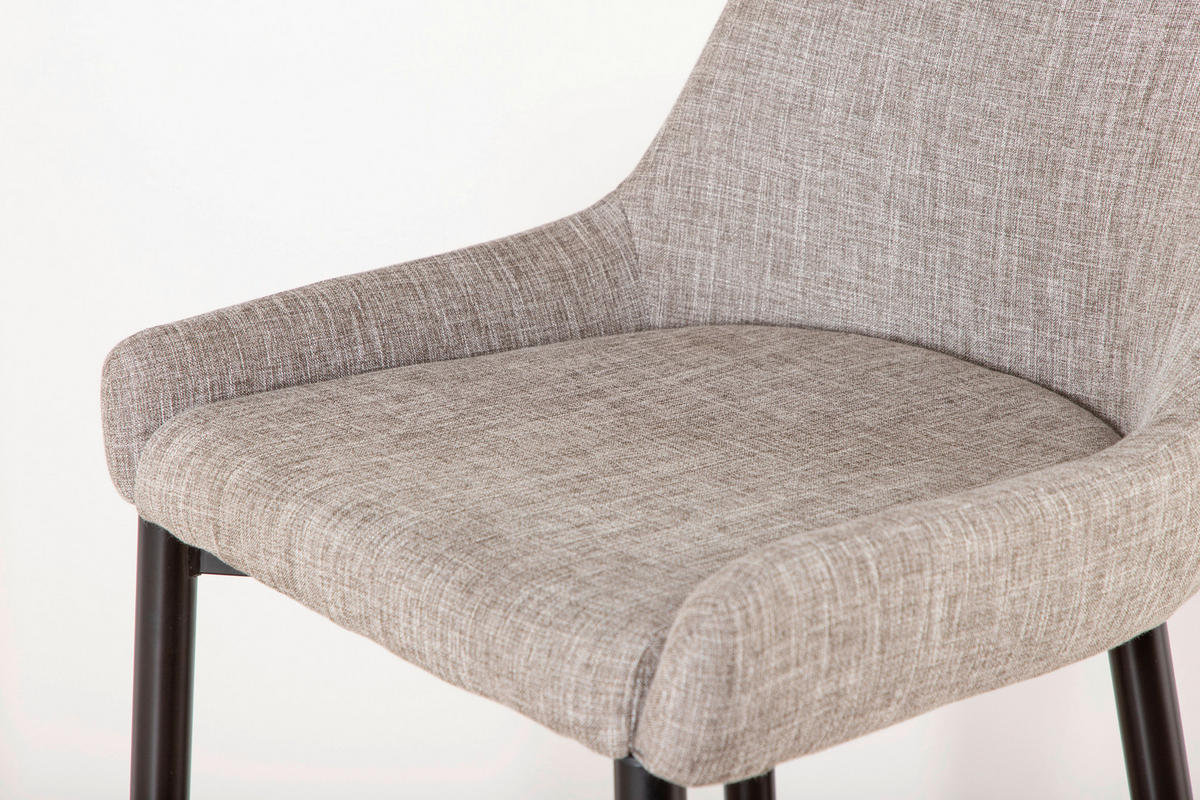 BARHOCKER-SET in Schwarz, Beige  - Beige/Schwarz, Design, Textil/Metall (48/105/57cm) - Livetastic