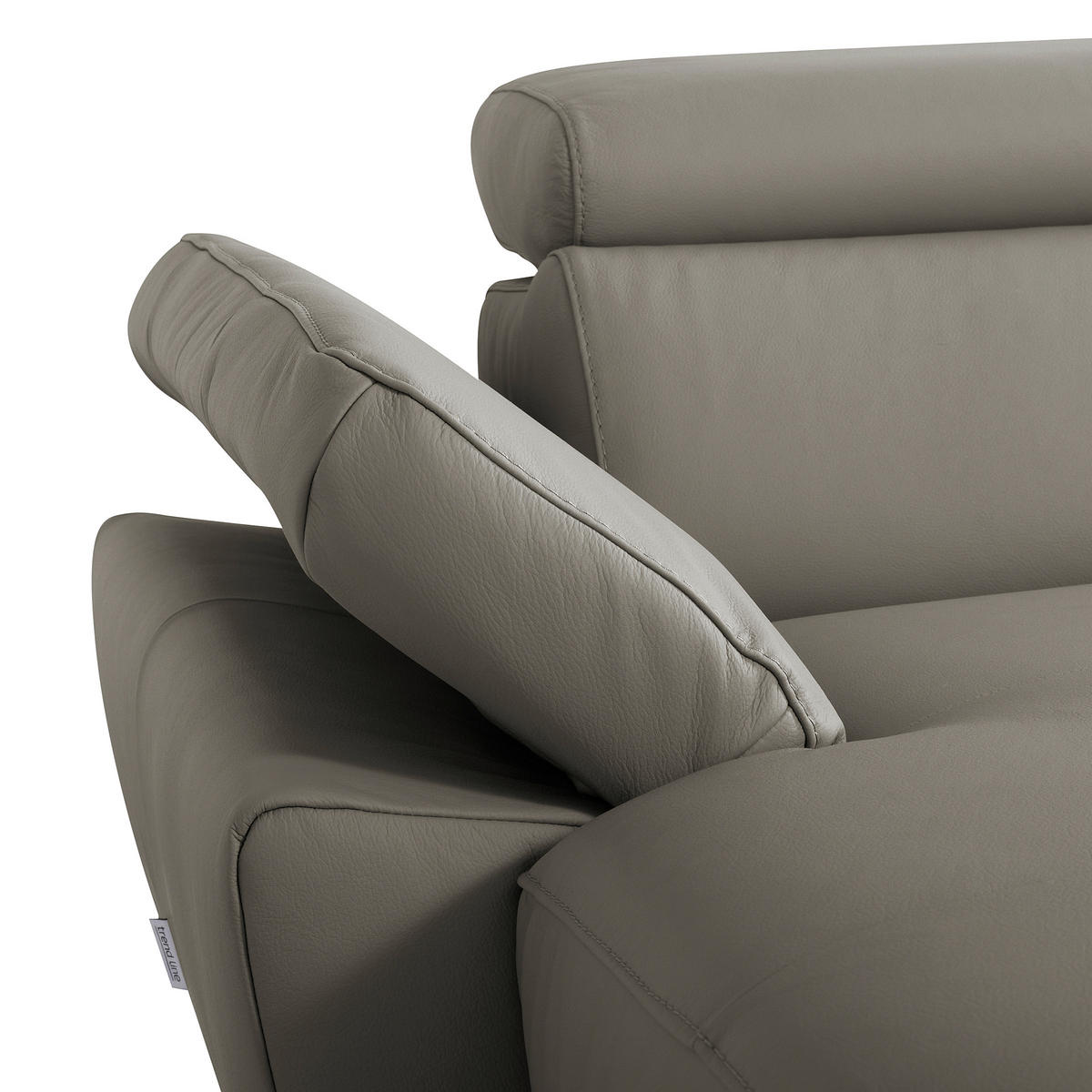 ECKSOFA  in Lederlook Echtleder Schlammfarben  179/252 cm  - Schlammfarben/Schwarz, Design, Leder/Textil (179/252cm) - Livetastic