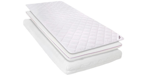 TOPPER Palermo 90/200 cm Höhe ca.  - Weiß, Basics, Textil (90/200cm) - Sleeptex