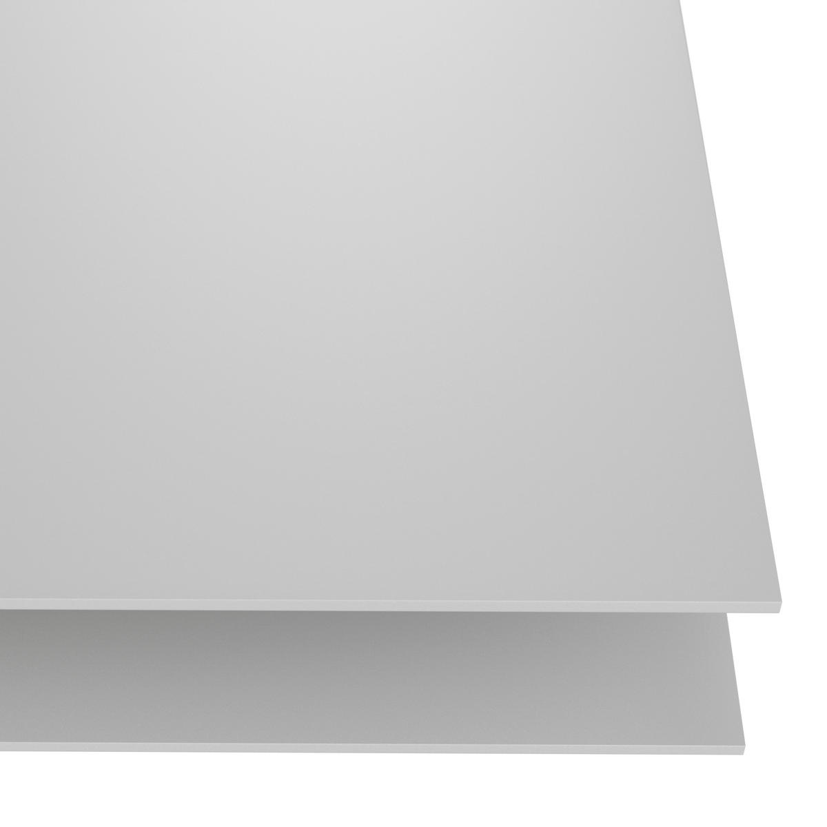 COUCHTISCH in Holz, Glas, Holzwerkstoff 90/90/43 cm  - Weiss/Eichefarben, Design, Glas/Holz (90/90/43cm) - Voglauer