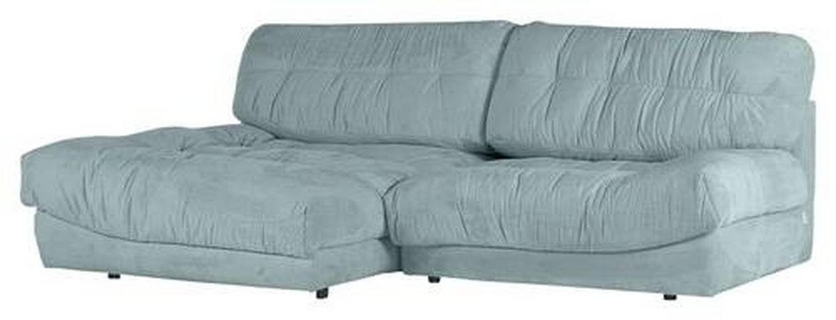 HÖRNSOFFA i plysch mintgrön  - mintgrön/svart, Design, textil/plast (170/250cm) - MID.YOU