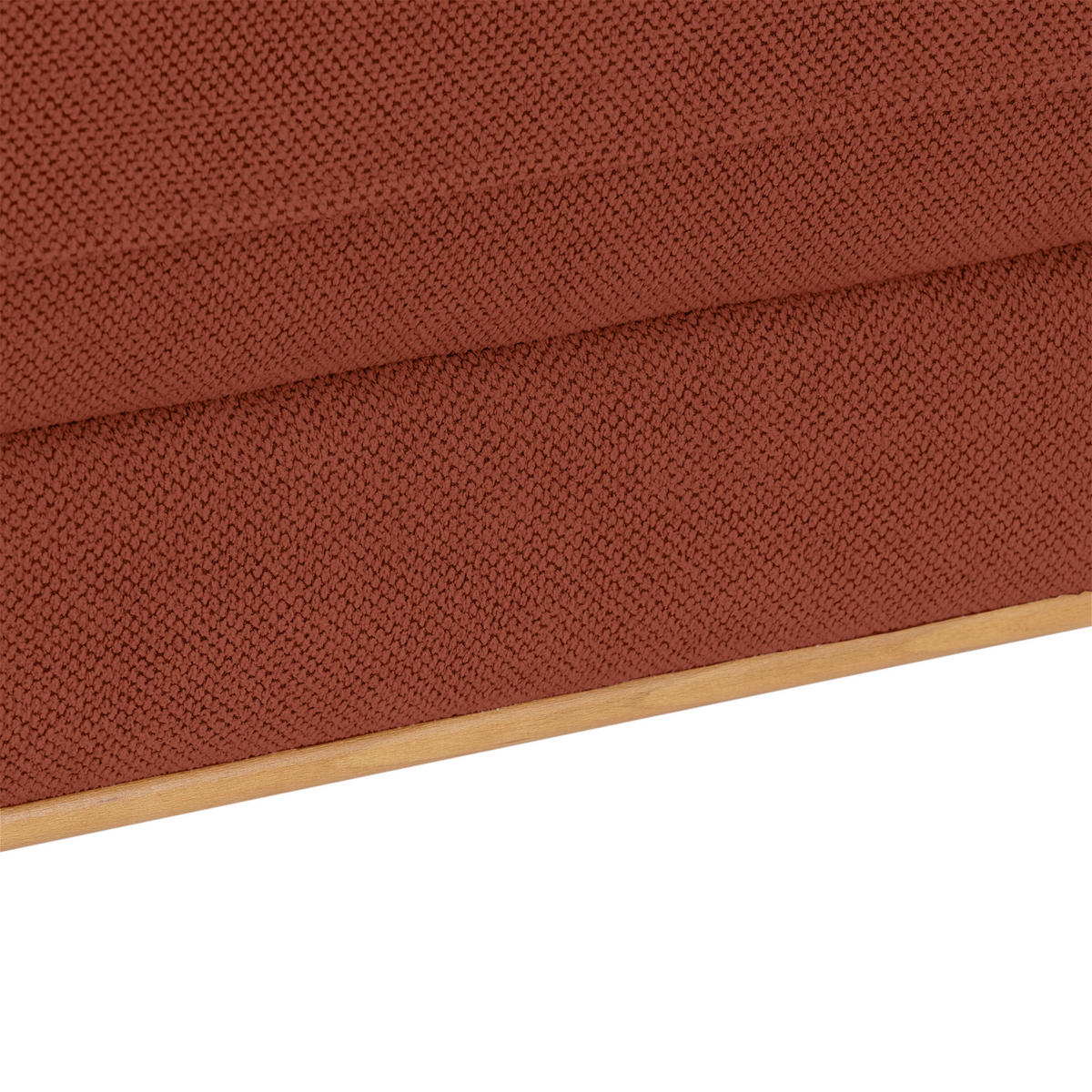 ECKSOFA in Rostfarben  - Rostfarben/Schwarz, Modern, Textil/Metall (238/162cm) - Ondega