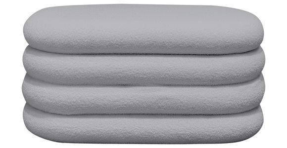 TRUHENBANK 85/42/42 cm Teddystoff Hellgrau Pappel Sperrholz - Hellgrau, Trend, Holz/Textil (85/42/42cm) - Xora
