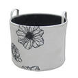 AUFBEWAHRUNGSKÖRBCHEN  37/27 cm    - Schwarz/Weiß, Basics, Kunststoff/Textil (37/27cm) - Ambia Home