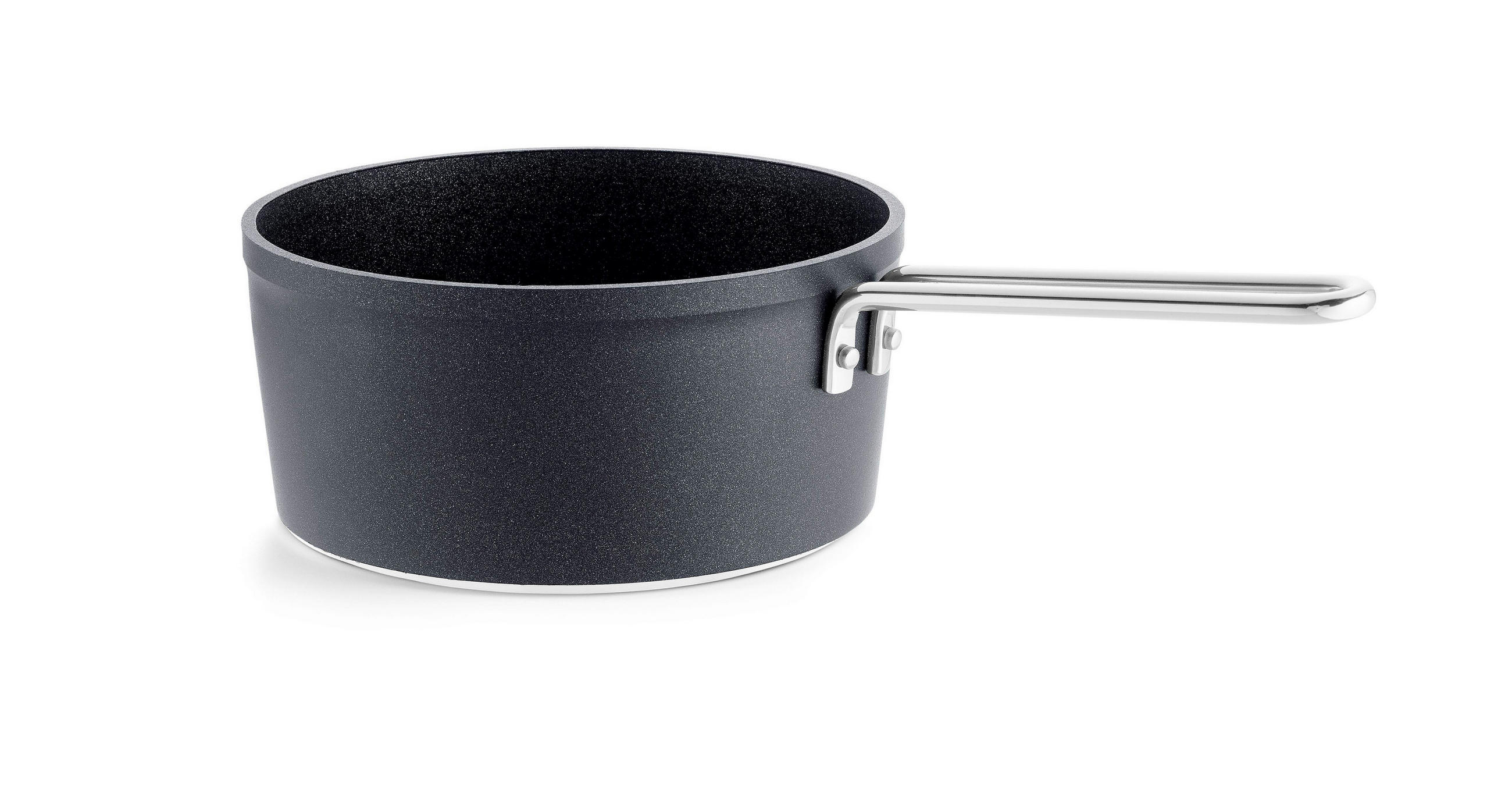STIELKASSEROLLE Adamant 2 L  - Schwarz, Basics, Metall (18cm) - Fissler