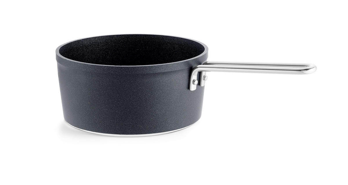 STIELKASSEROLLE Adamant 2 L  - Schwarz, Basics, Metall (18cm) - Fissler