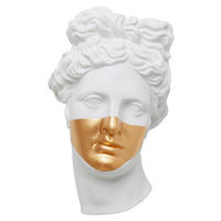 WANDDEKO Kunststoff  - Goldfarben/Weiß, Design, Kunststoff (26/41,5/19cm) - Kare-Design