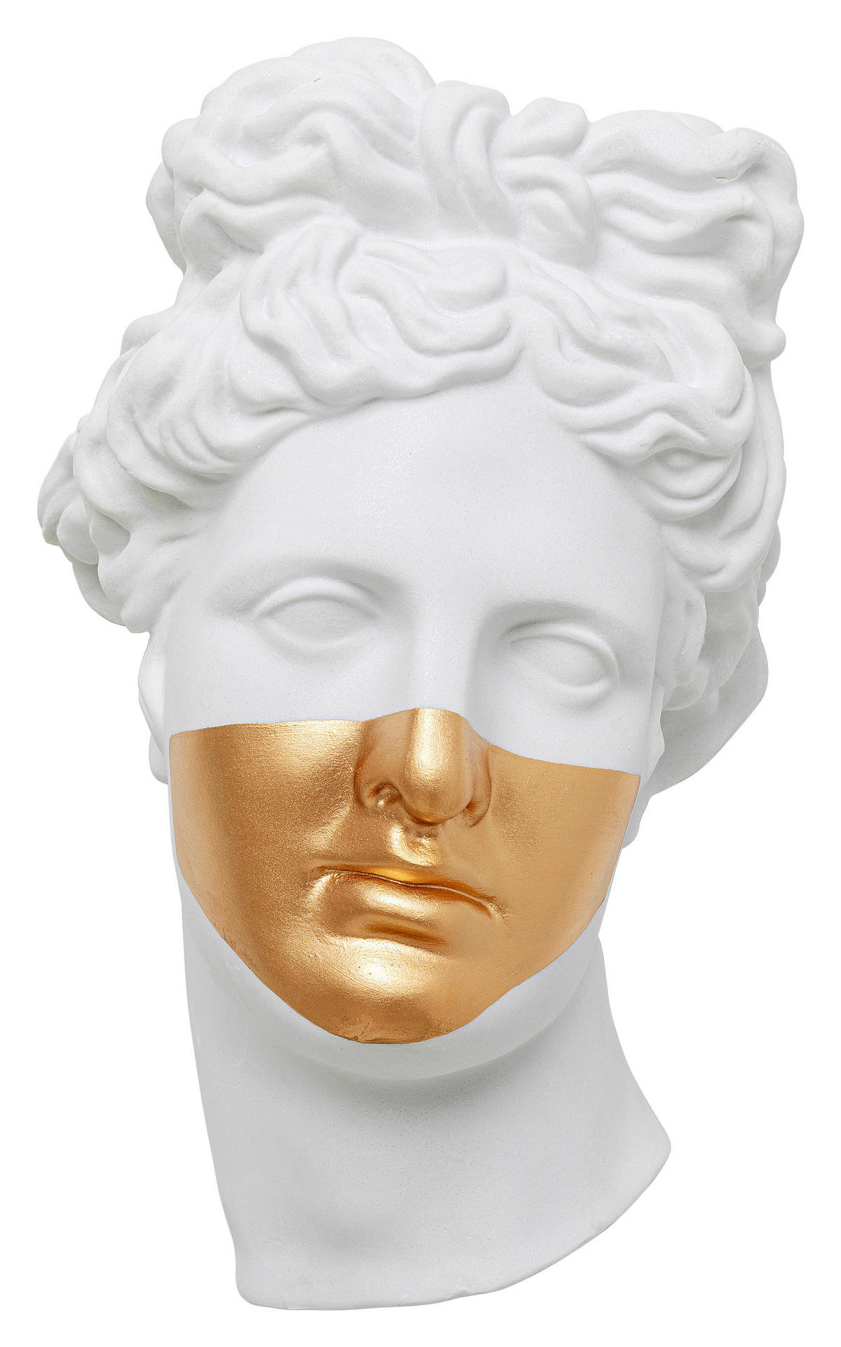 WANDDEKO Kunststoff  - Goldfarben/Weiß, Design, Kunststoff (26/41,5/19cm) - Kare-Design