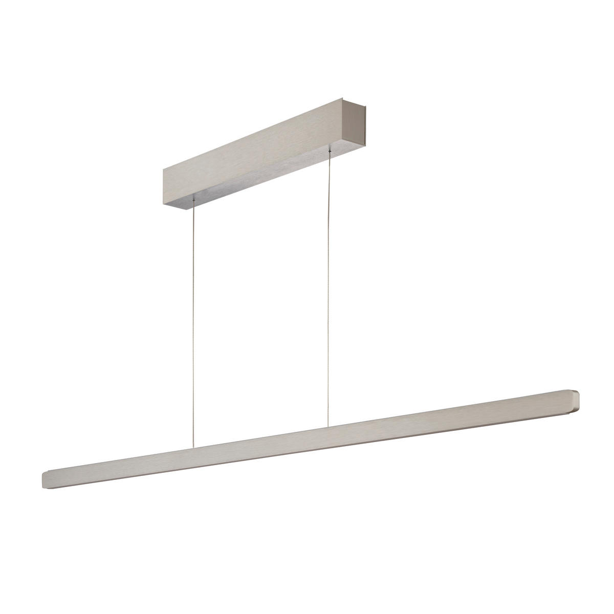 LED-HÄNGELEUCHTE Romy 145/1,5/40-180 cm   - Nickelfarben, Design, Metall (145/1,5/40-180cm) - Ambiente