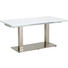 JÍDELNÍ STŮL, bílá, barvy nerez oceli - bílá/barvy nerez oceli, Design, kov/sklo (160(250)/90/76cm) - Dieter Knoll JÍDELNÍ STŮL, bílá, barvy nerez oceli - bílá/barvy nerez oceli, Design, kov/sklo (160(250)/90/76cm) - Dieter Knoll