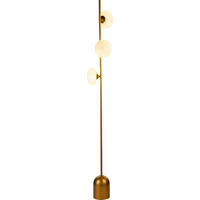 LAMPADAR - alb/auriu, Basics, sticlă/metal (20/170,5/23cm)