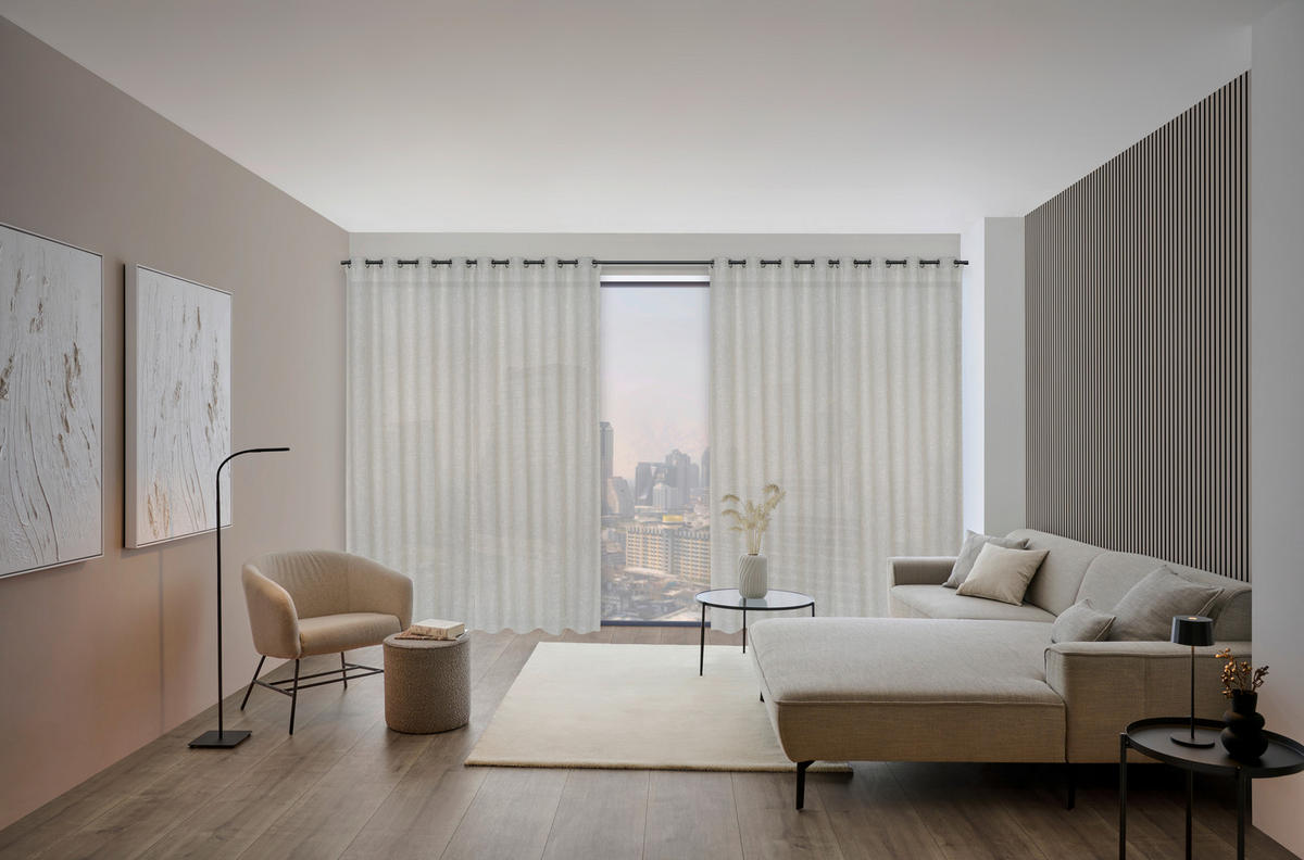 ÖSENSCHAL DASCO halbtransparent 140/260 cm   - Grau, Design, Textil (140/260cm) - Dieter Knoll