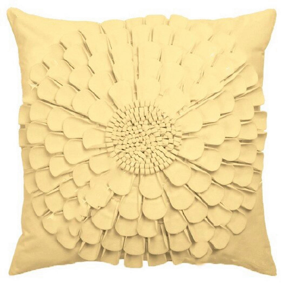 DEKORAČNÝ VANKÚŠ 45/45 cm - žltá, Basics, textil (45/45cm) - MISTRAL