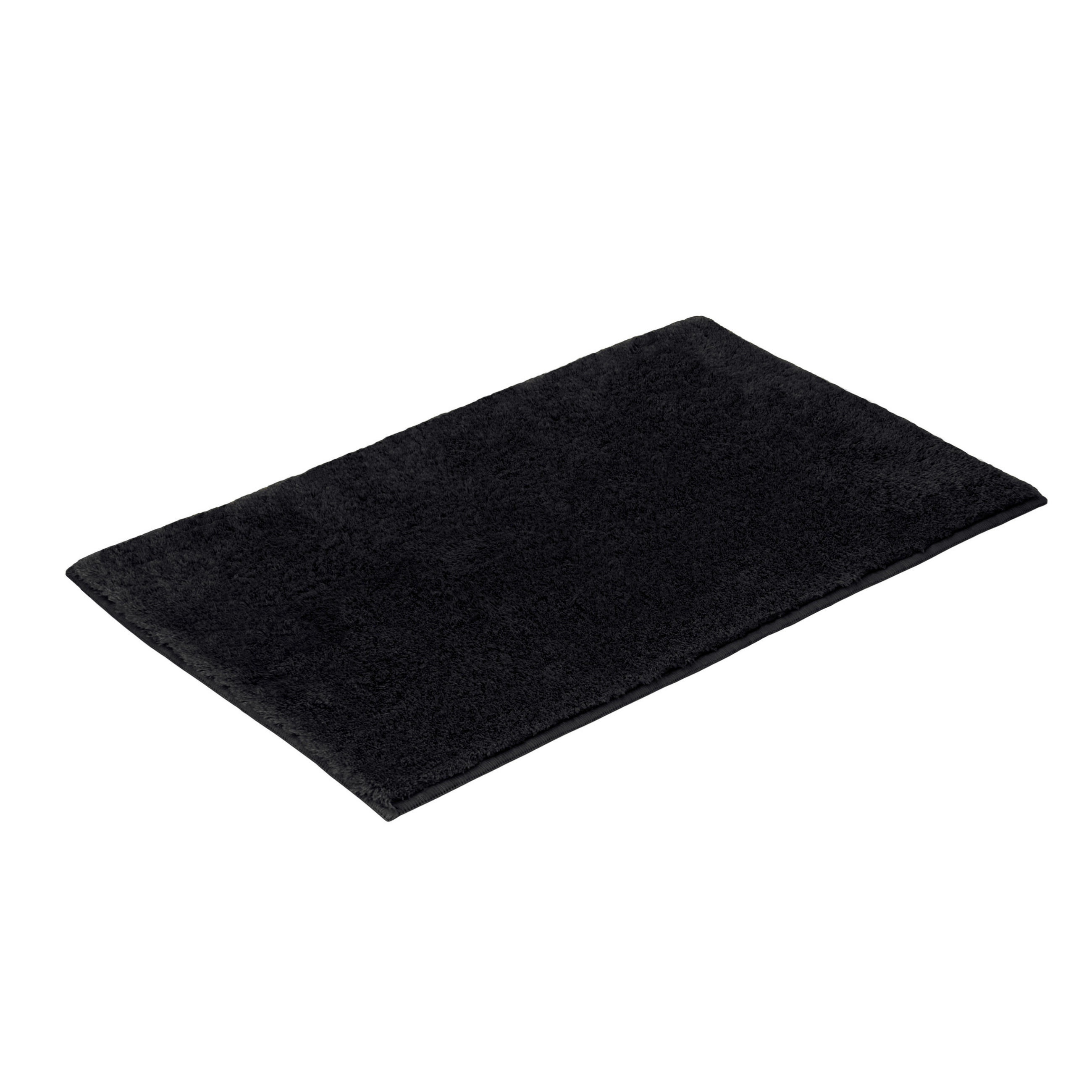 BADTEPPICH Schwarz 70/120 cm  - Schwarz, Basics, Textil (70/120cm) - Vossen