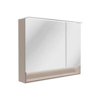 SPIEGELSCHRANK 90/71,8/15,6 cm  - Silberfarben/Grau, Basics, Glas/Holzwerkstoff (90/71,8/15,6cm) - MID.YOU