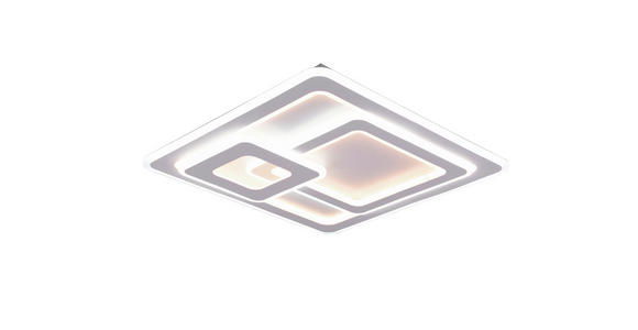 LED-DECKENLEUCHTE 51,5/51,5/7 cm   - Weiß, LIFESTYLE, Kunststoff/Metall (51,5/51,5/7cm) - Novel