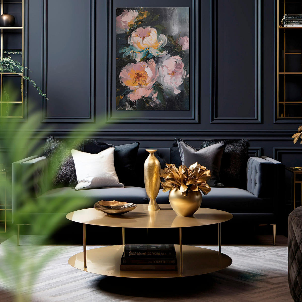 LEINWANDBILD Blumen 60/80 cm  - Multicolor, Basics, Holz/Textil (60/80cm)