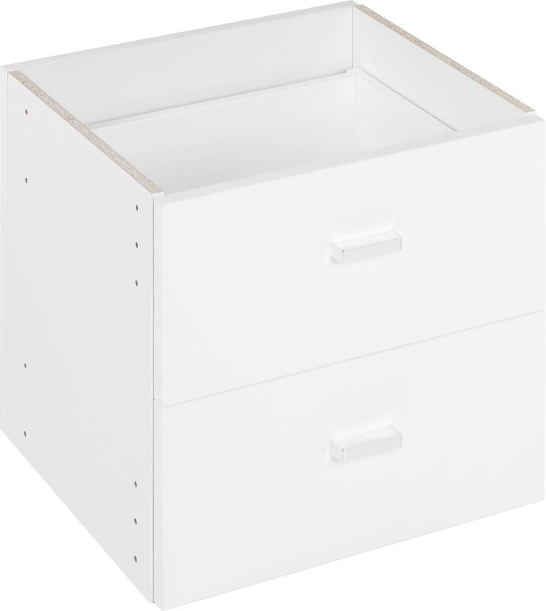 INSERȚIE DE SERTARE in alb  - alb, Design, material pe bază de lemn (35/35/33cm)