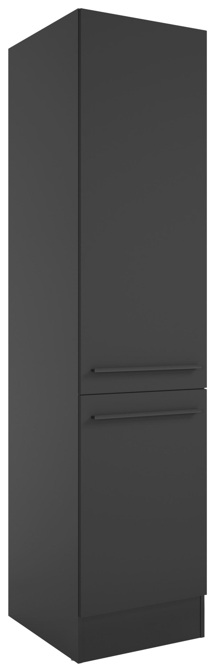 APOTHEKERSCHRANK 50/211/57 cm  in Schwarz  - Schwarz, Design, Holzwerkstoff/Kunststoff (50/211/57cm) - MID.YOU