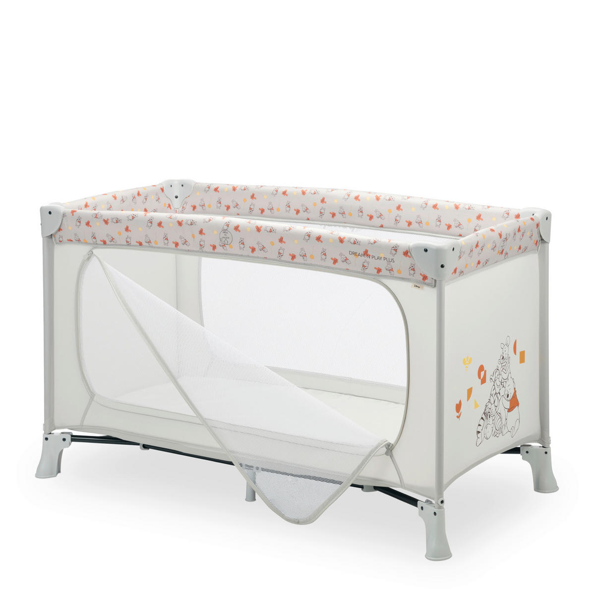 REISEBETT Dream N Play Plus Beige, Multicolor  - Beige/Multicolor, Basics, Kunststoff/Textil (65/76/125cm) - Hauck