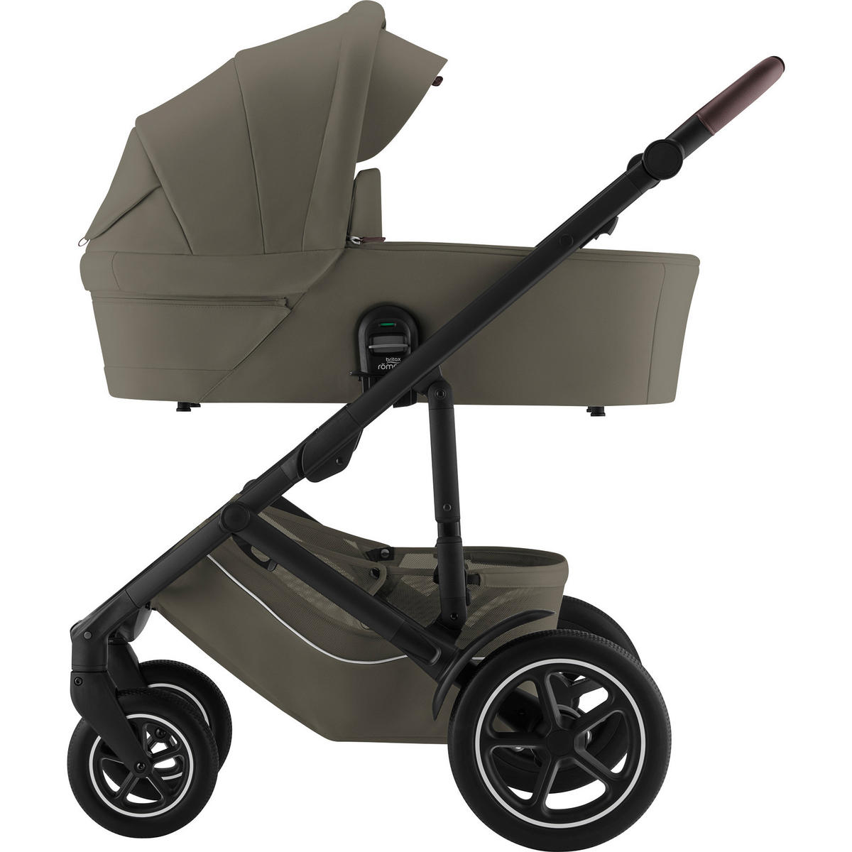 LIEGEWANNE Smile 5Z  - Olivgrün, Basics, Textil/Metall (20/43/85,5cm) - Britax Römer