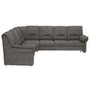 WOHNLANDSCHAFT in Textil Grau - Alufarben/Grau, KONVENTIONELL, Textil/Metall (248/306cm) - Beldomo Comfort