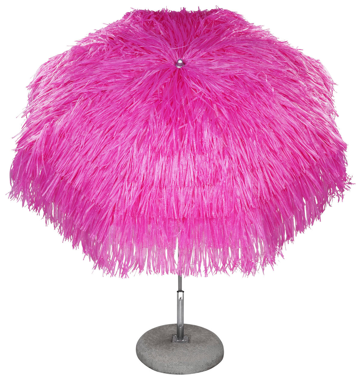 SONNENSCHIRM 200x200 cm Pink  - Pink/Alufarben, Design, Textil/Metall (200/200cm) - Jan Kurtz