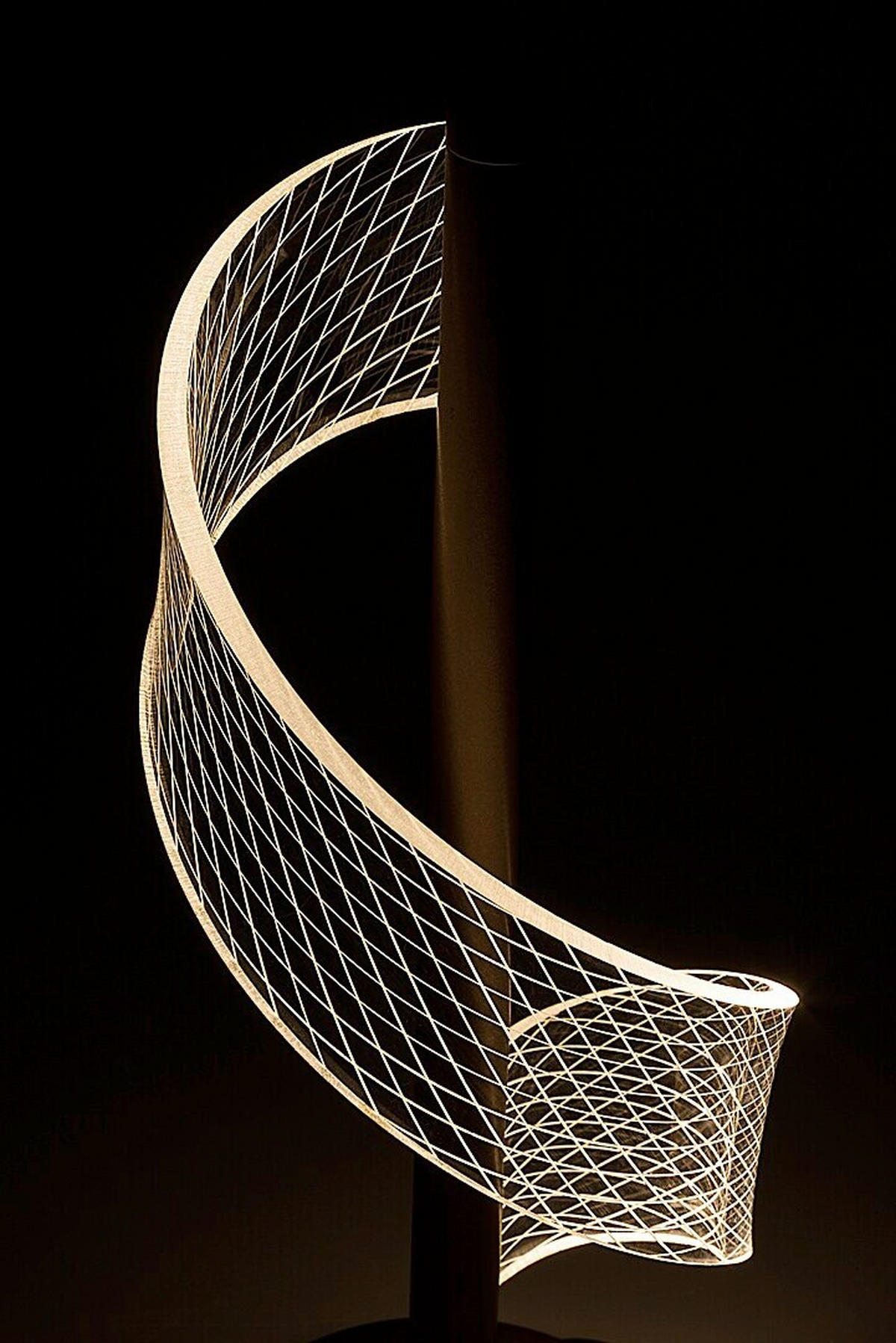 STONA LED LAMPA Zofrael  - prozirna/zlatna, Dizajnerski, metal/plastika (13/33.5cm)