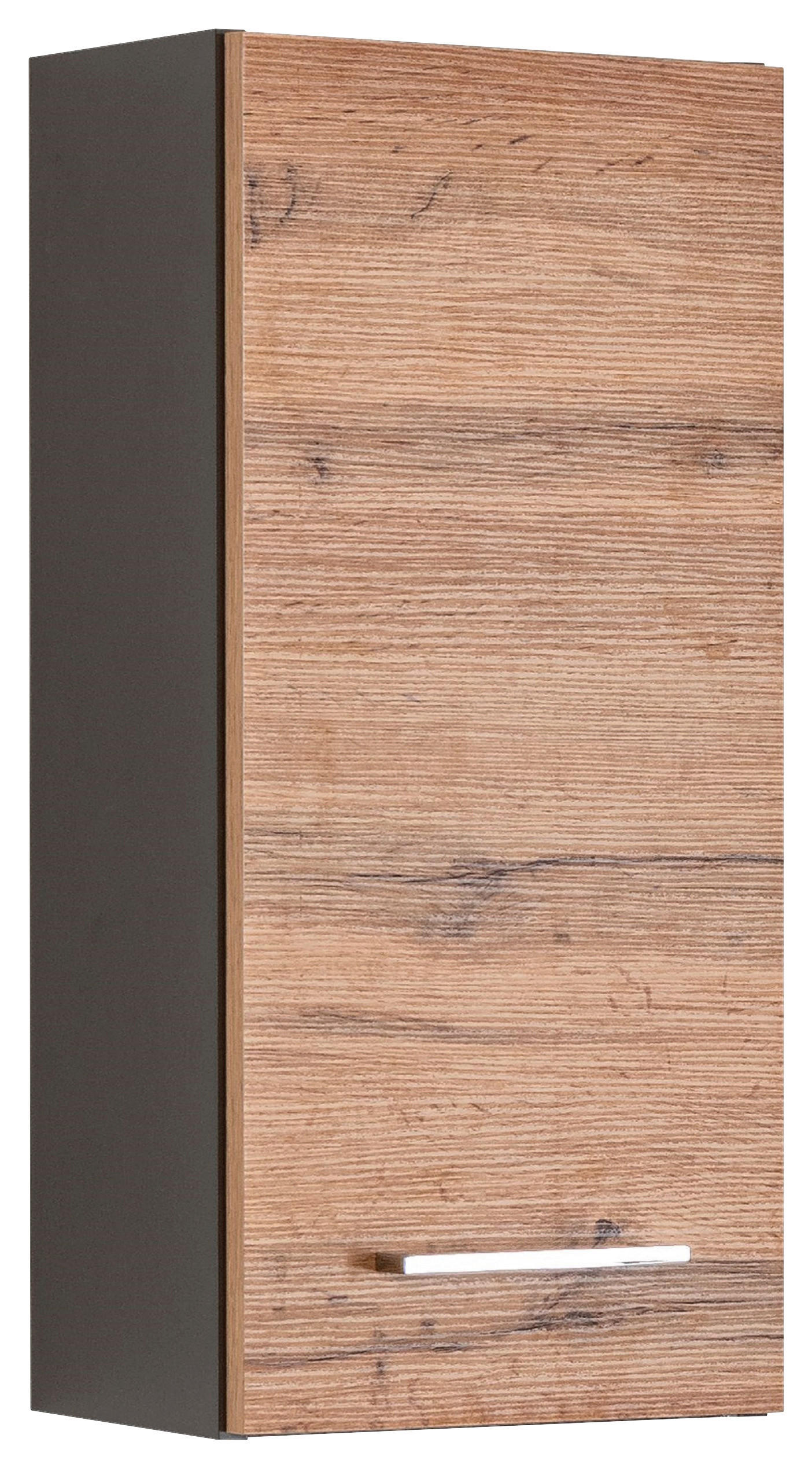 HÄNGESCHRANK 30/64/20 cm  - Chromfarben/Eiche Wotan, MODERN, Holzwerkstoff/Metall (30/64/20cm) - Held
