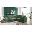 ECKSOFA  in Cord Dunkelgrün  248/248 cm  - Dunkelgrün/Schwarz, KONVENTIONELL, Kunststoff/Textil (248/248cm) - Carryhome