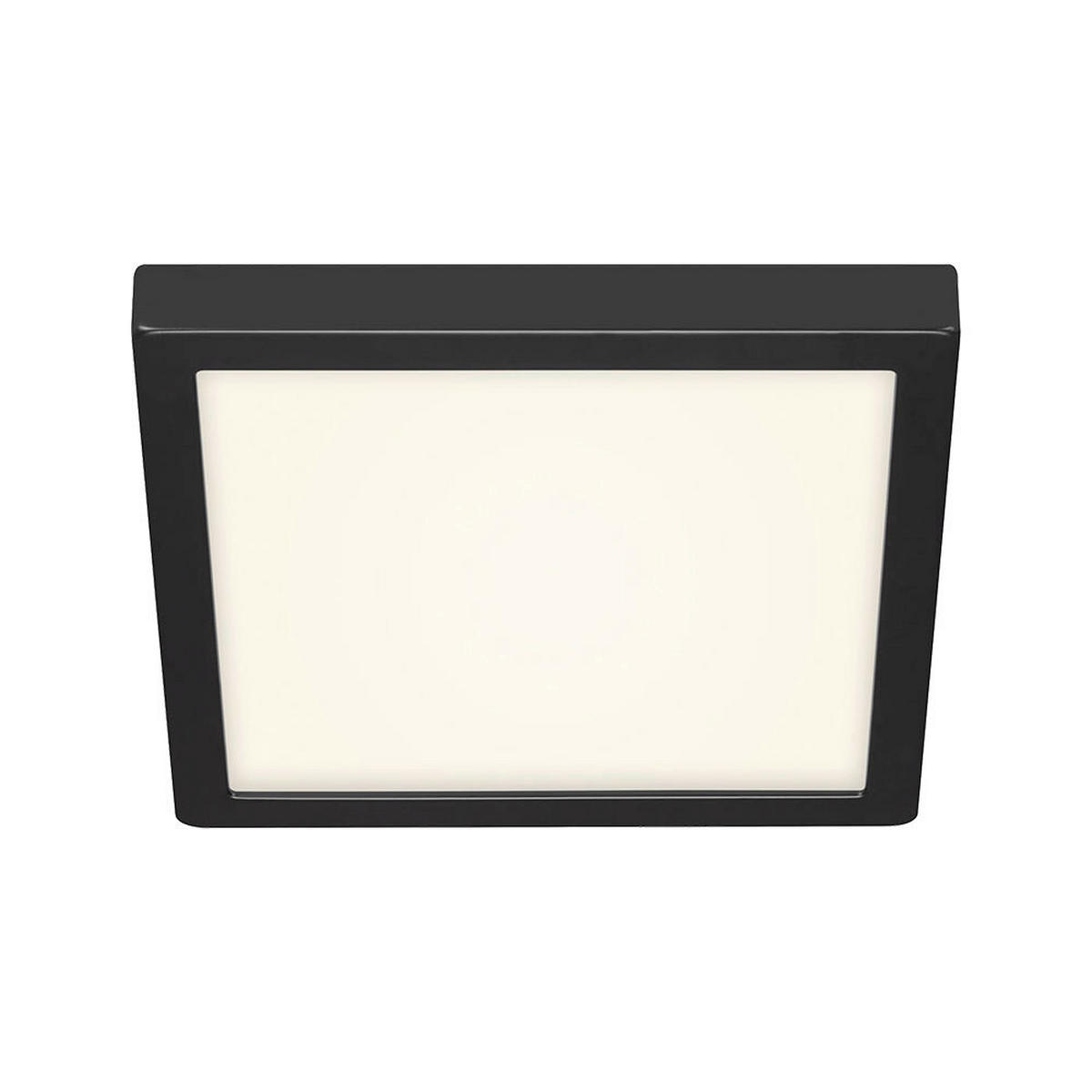 LED-DECKENLEUCHTE  30 cm  - Schwarz/Weiß, Design, Kunststoff/Metall (30cm) - Globo