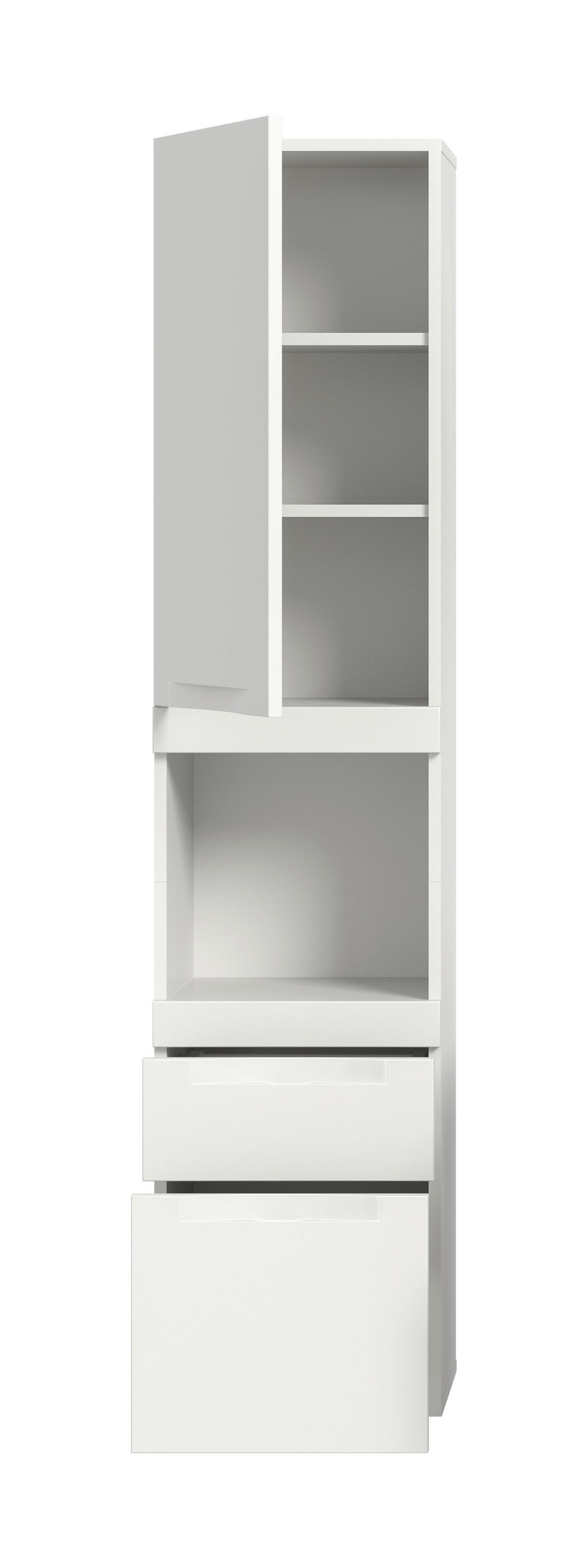 HÄNGESCHRANK 38/166/31 cm  - Weiß, Trend, Holzwerkstoff (38/166/31cm) - MID.YOU