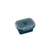 RECIPIENT PĂSTRARE ALIMENTE 0,4 l  - albastru/transparent, Basics, plastic (13,3/10/6,2cm) - Homeware Profession.