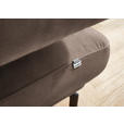ECKSOFA in Chenille Braun  305/224 cm  - Schwarz/Braun, Design, Textil/Metall (305/224cm) - Dieter Knoll