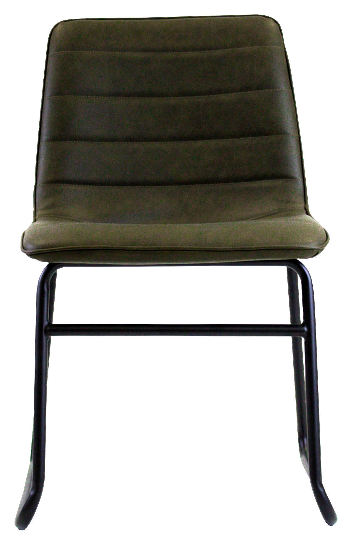 STUHL - Dunkelgrün, KONVENTIONELL, Kunststoff/Textil (48/77/56cm) - MID.YOU