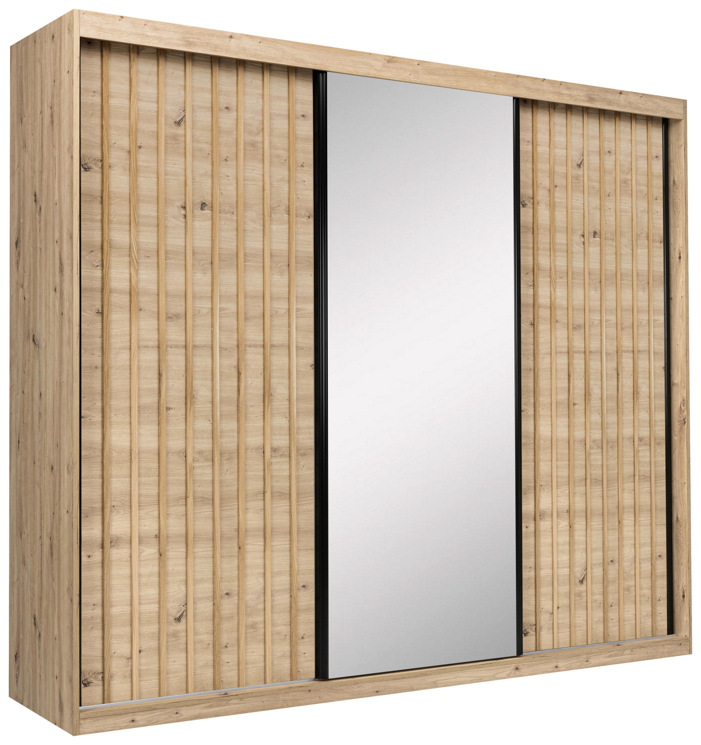 P & B Schiebetürenschrank Freja 3 Eiche Artisan 250x215x59.5 cm